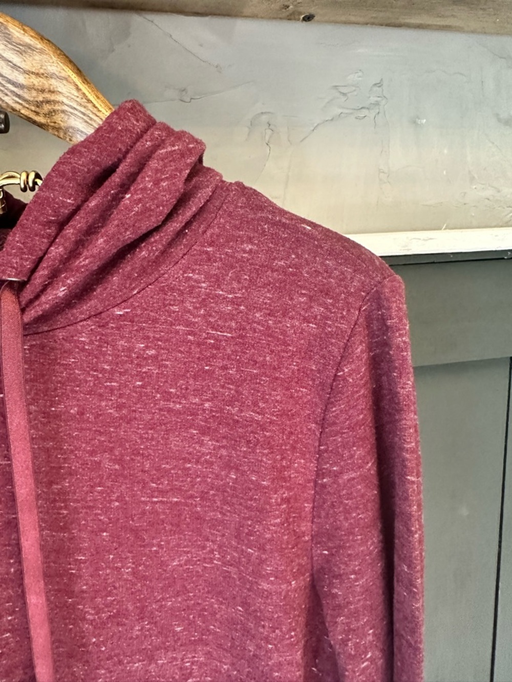 Athletic‎ Works Maroon Hoodie Size XL Cozy Pullover Sweatshirt Athleisure - Picture 8 of 12